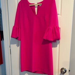 Milly Vibrant Pink 3/4 sleeve dress, no tag never worn